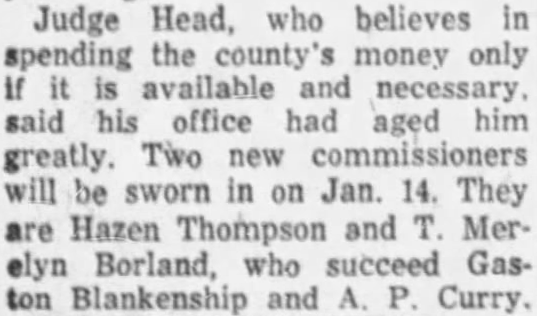 19561210 Mtgmy Adv-New commissioners will be sworn in (Borland won) crop.png